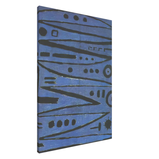 Paul Klee - HEROIC FIDDLING 1938 Canvas - 20x30 cm / 8x12 inches-canvas