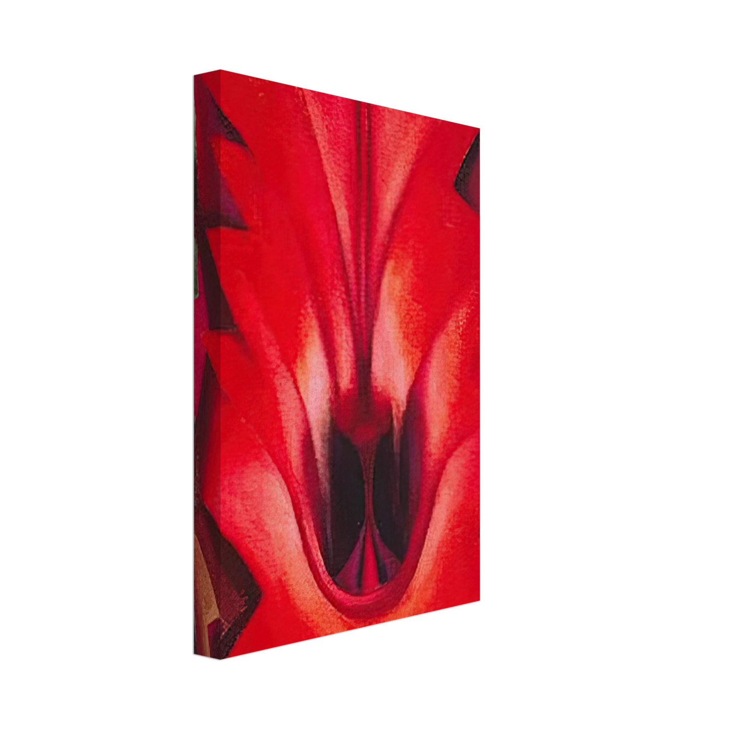 Georgia O'Keeffe - Inside Red Canna Canvas - 70x100 cm / 28x40 inches-canvas
