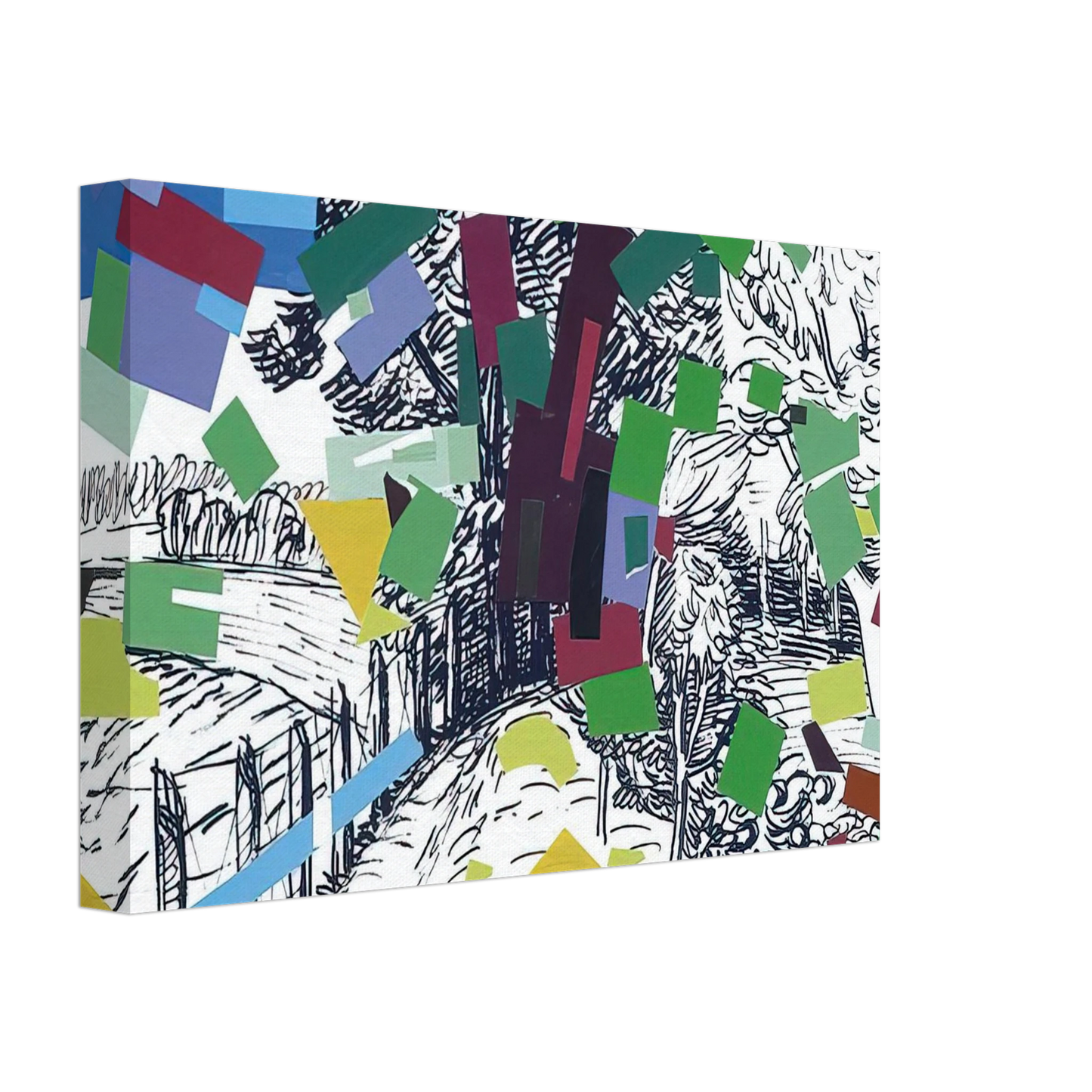 Wojciech Fangor - Polish Landscape - 2006 Canvas - 70x100 cm / 28x40 inches-canvas