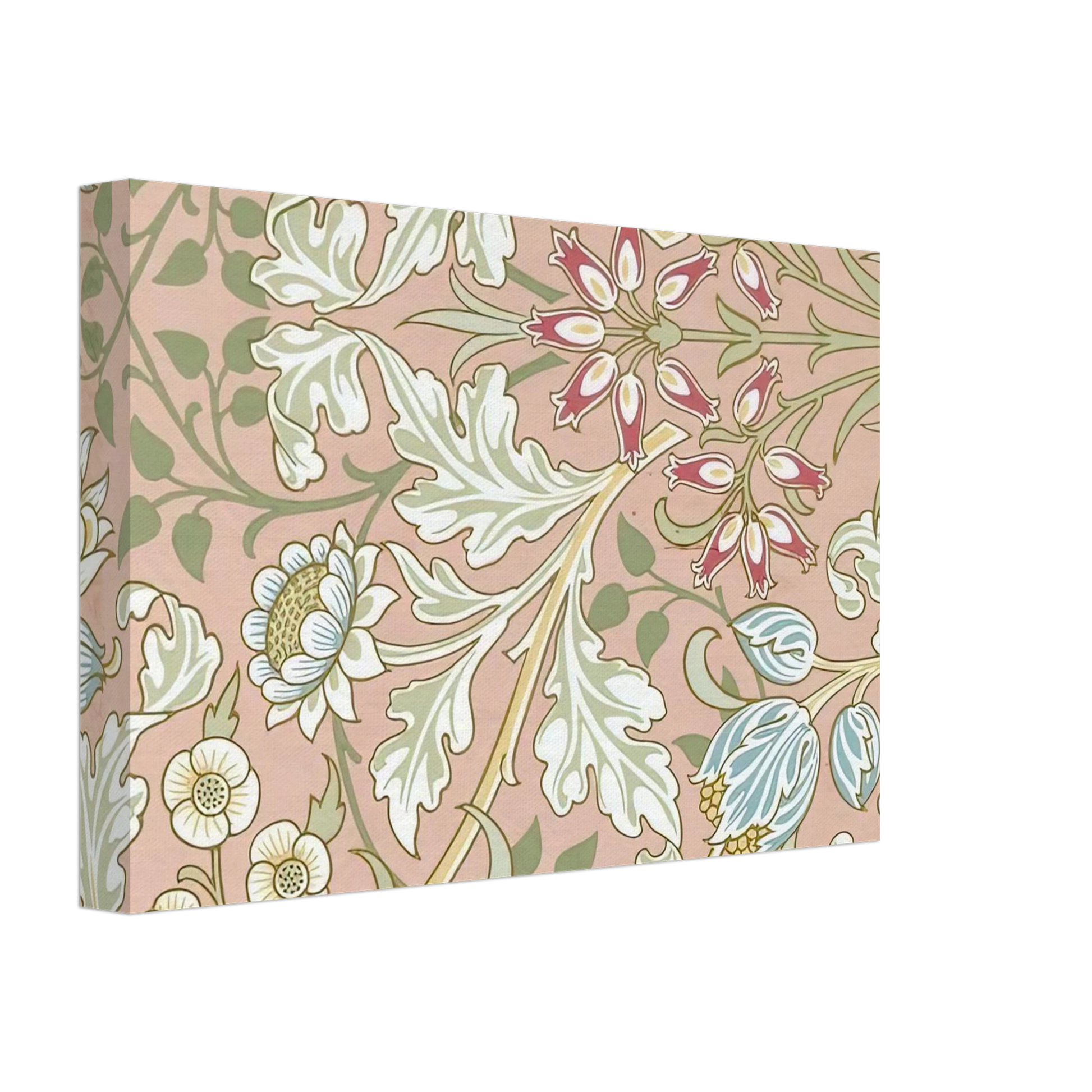 William Morris - WALLPAPER HYACINTH PATTERN 480 1917 Canvas - 40x60 cm / 16x24 inches-canvas
