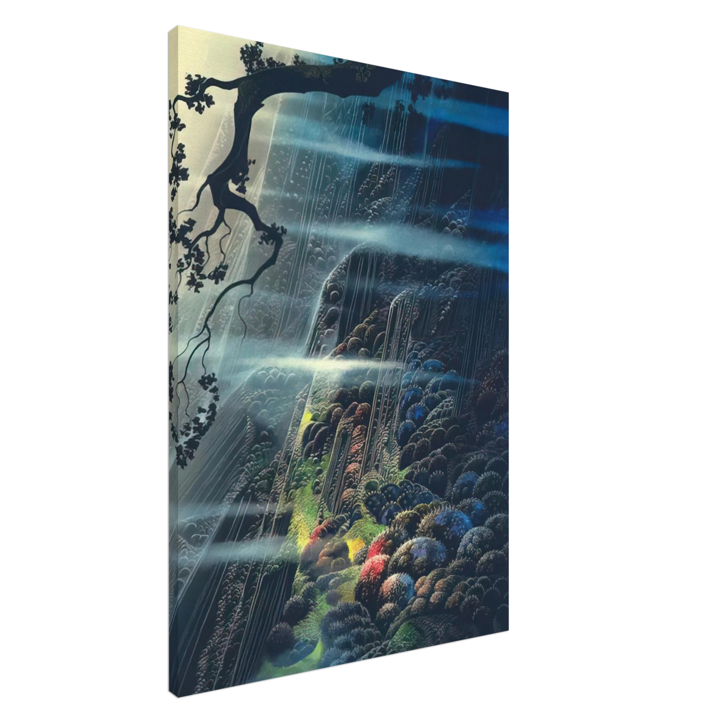 Eyvind Earle - Evening Magic Canvas - 20x30 cm / 8x12 inches-canvas