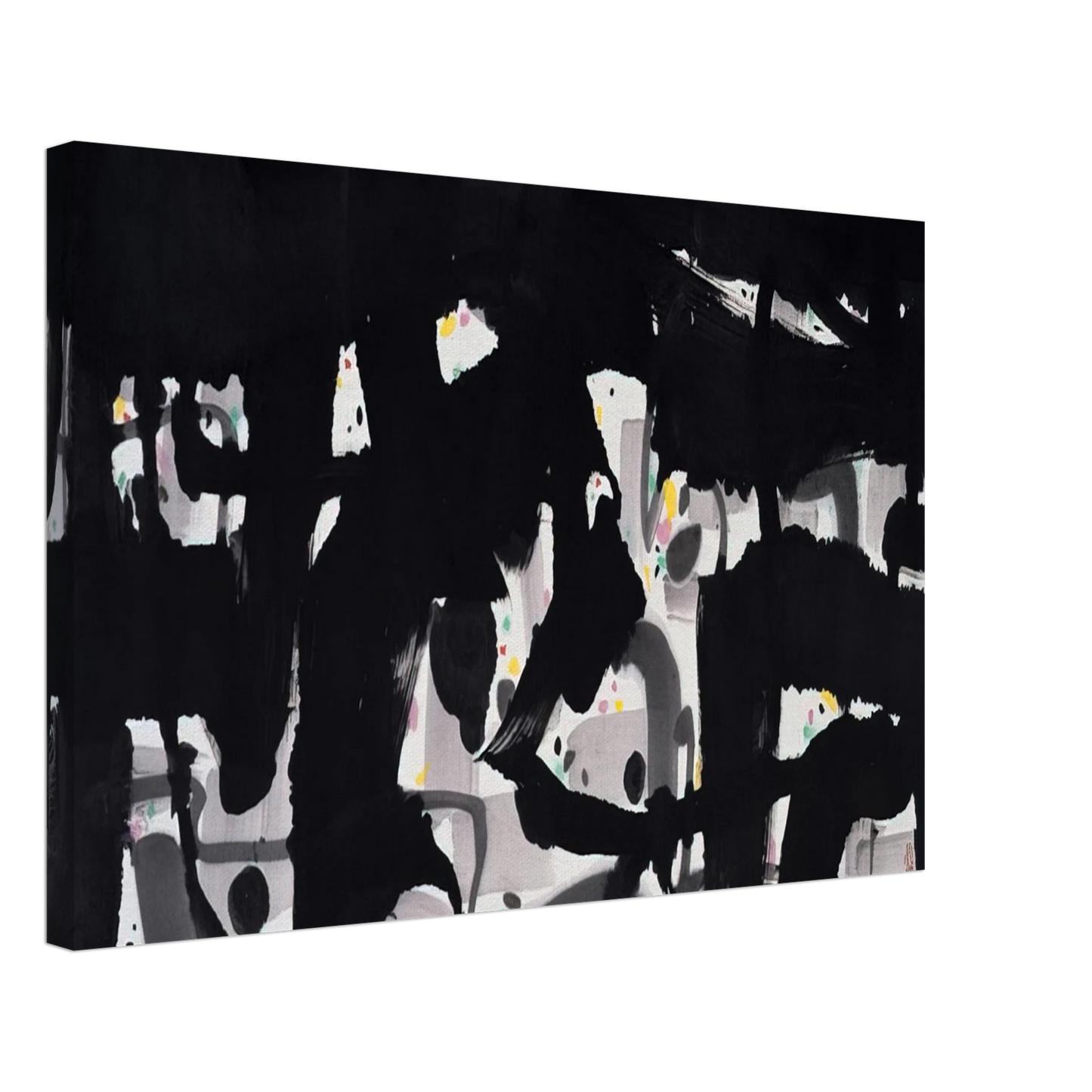 Wu Guanzhong - Alienation - 1992 Canvas - 40x60 cm / 16x24 inches-canvas