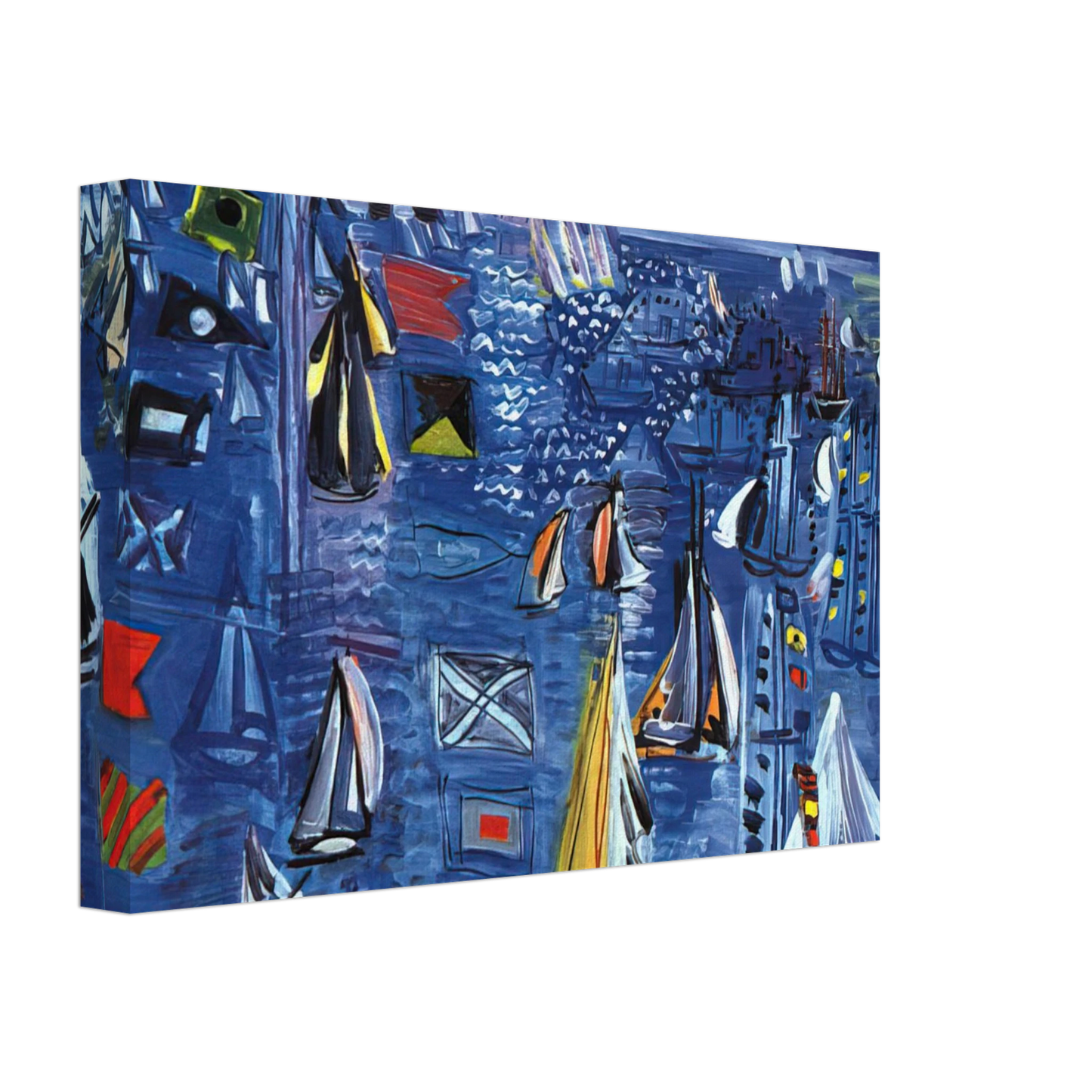 Raoul Dufy - REGATTA AT COWES 1934 Canvas - 70x100 cm / 28x40 inches-canvas