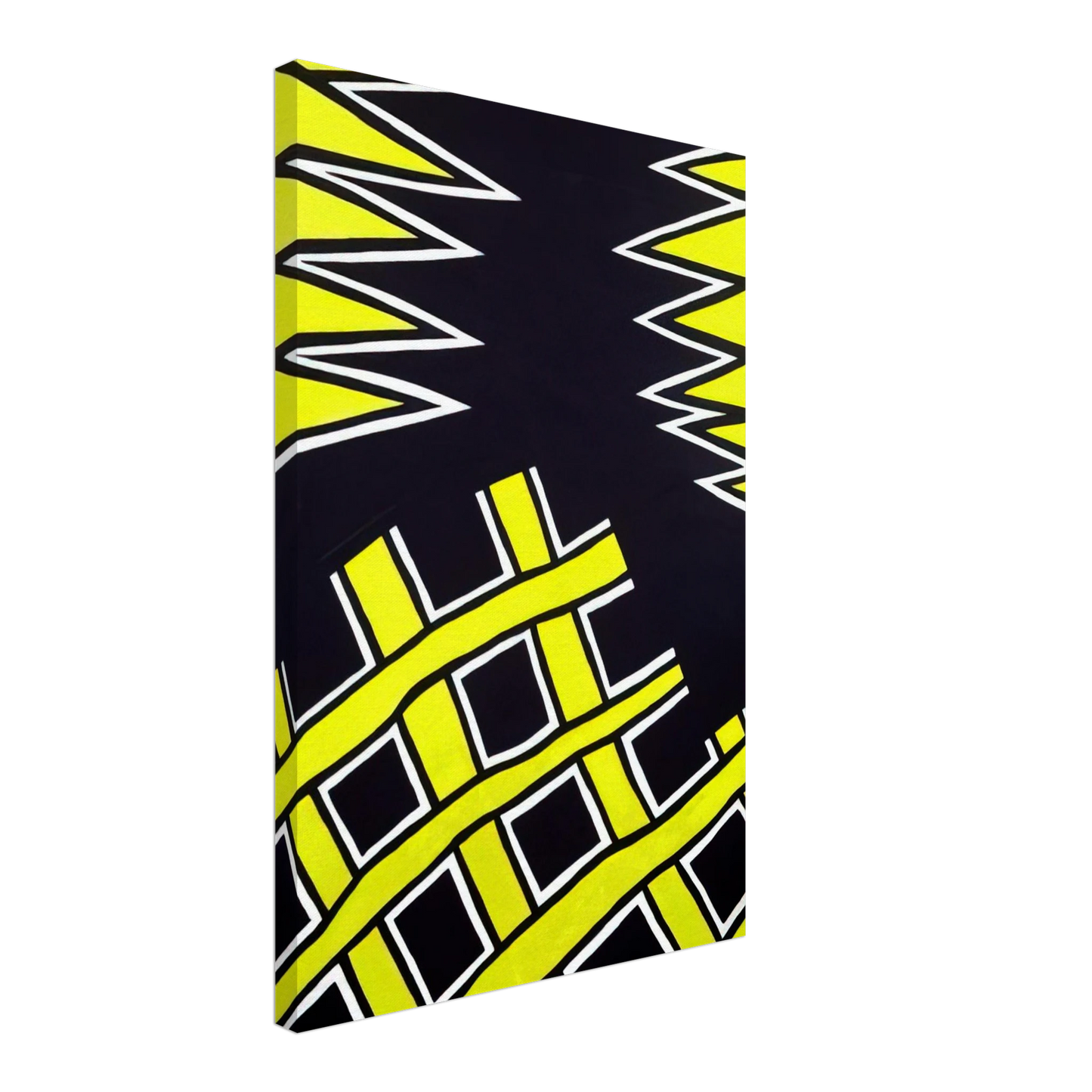 Nicholas Krushenick - Untitled - 1962 Canvas - 40x60 cm / 16x24 inches-canvas