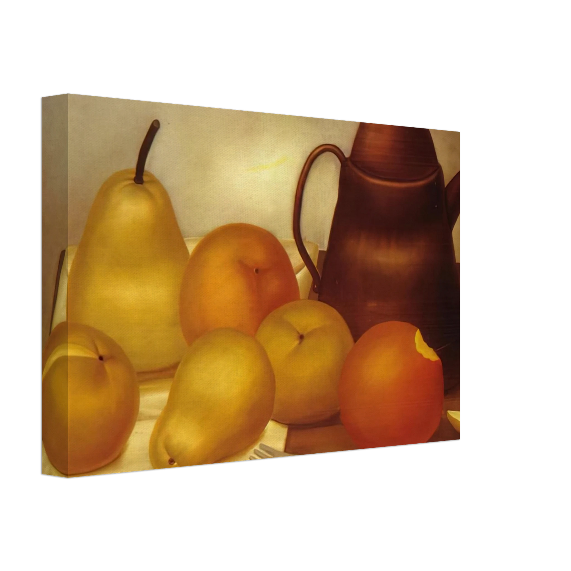 Fernando Botero - STILL LIFE WITH COFFEE POT Canvas - 40x60 cm / 16x24 inches-canvas