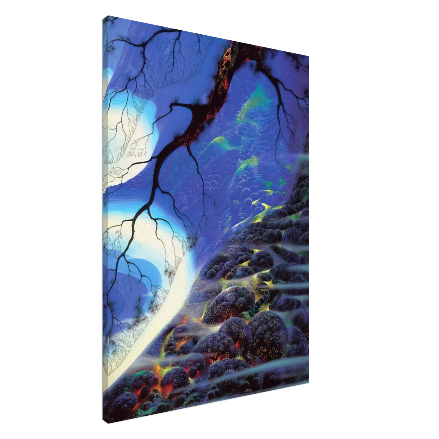 Eyvind Earle - Mystical Big Sur Canvas - 20x30 cm / 8x12 inches-canvas