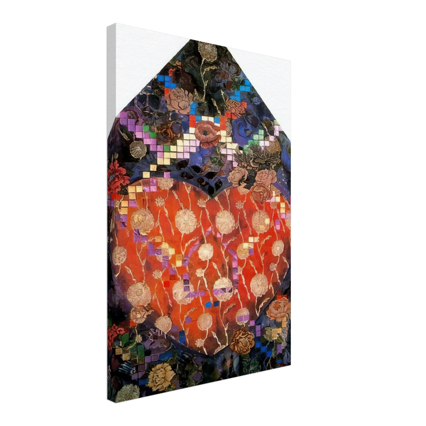 Miriam Schapiro - Heartfelt - PD Pattern and Decoration Canvas - 40x60 cm / 16x24 inches-canvas