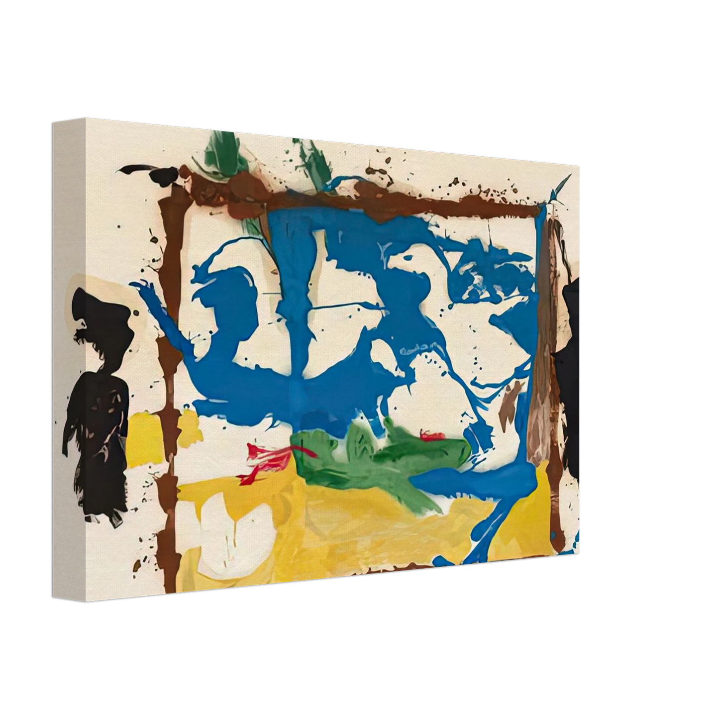 Helen Frankenthaler - Swan Lake I, 1961- Canvas - 40x60 cm / 16x24 inches-canvas