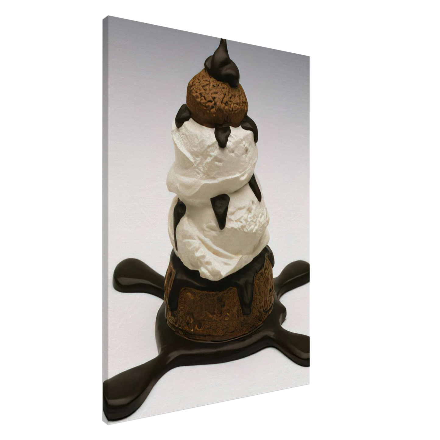 Claes Oldenburg - PROFITEROLE 1990 Canvas - 20x30 cm / 8x12 inches-canvas