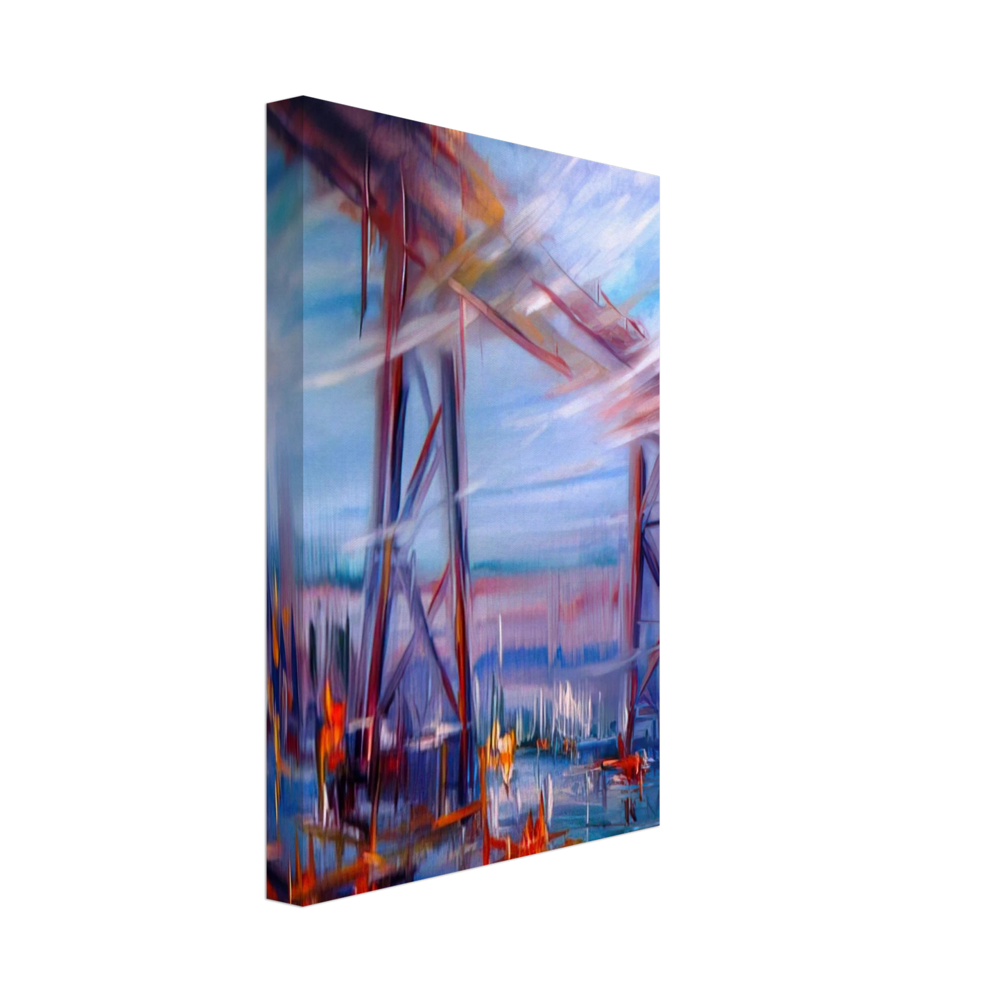 Konrad Zuse - Bridge over Utopia Canvas - 40x60 cm / 16x24 inches-canvas