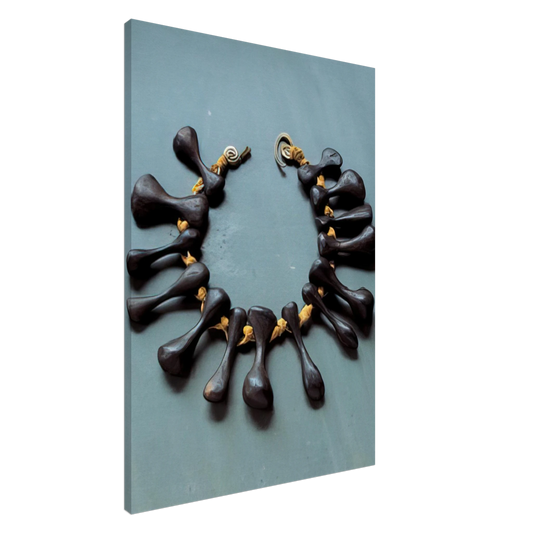 Alexander Calder - BONES NECKLACE 1940 Canvas - 20x30 cm / 8x12 inches-canvas