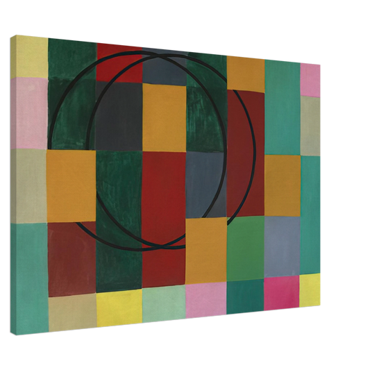 Johannes Itten - Die Fremden Kreise - 1963 Canvas - 20x30 cm / 8x12 inches-canvas