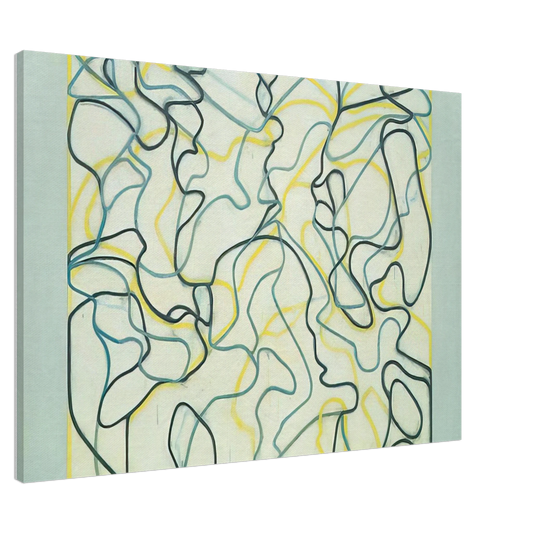 Brice Marden - Second Letter Zen Spring - 2009 Canvas - 20x30 cm / 8x12 inches-canvas