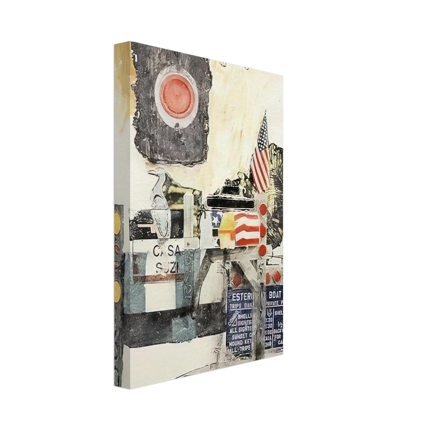 Robert Rauschenberg - CAPTIVA CODA 2002 Canvas - 40x60 cm / 16x24 inches-canvas