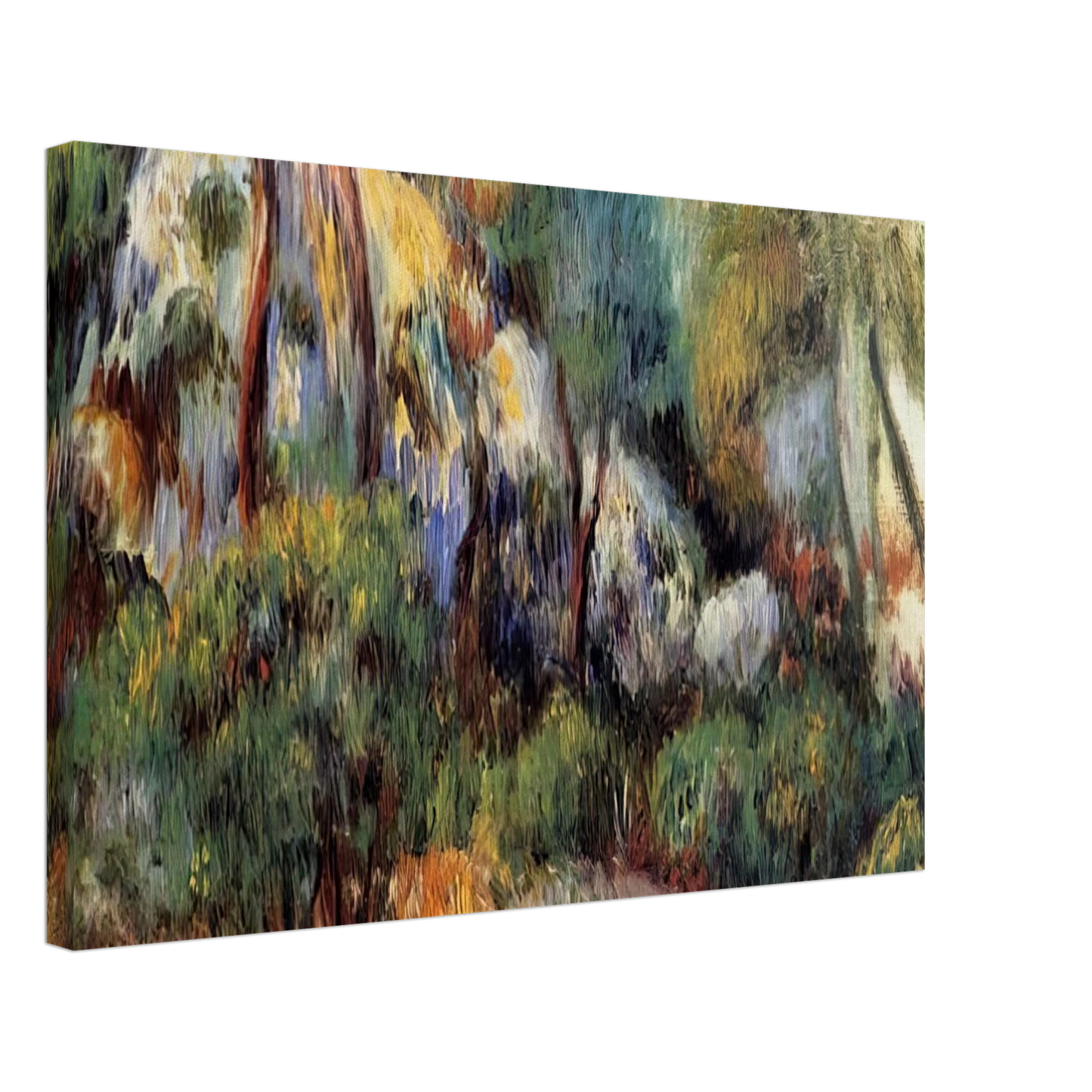 Pierre-Auguste Renoir - Purple Landscape Canvas - 70x100 cm / 28x40 inches-canvas