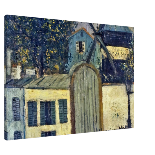 Maurice Utrillo - MOULIN DE LA GALETTE 1 Canvas - 20x30 cm / 8x12 inches-canvas