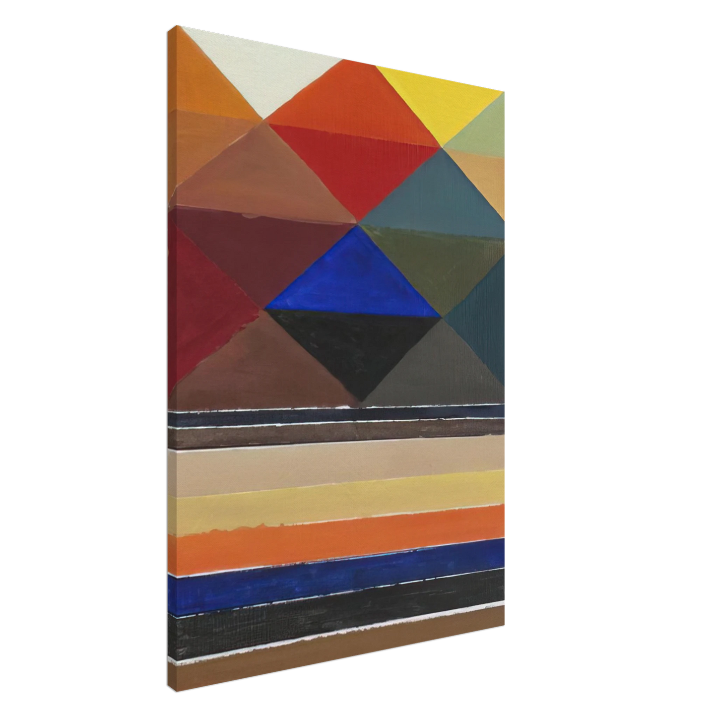 S. H. Raza - Prakriti - Purush I - Abstract Art Canvas - 20x30 cm / 8x12 inches-canvas