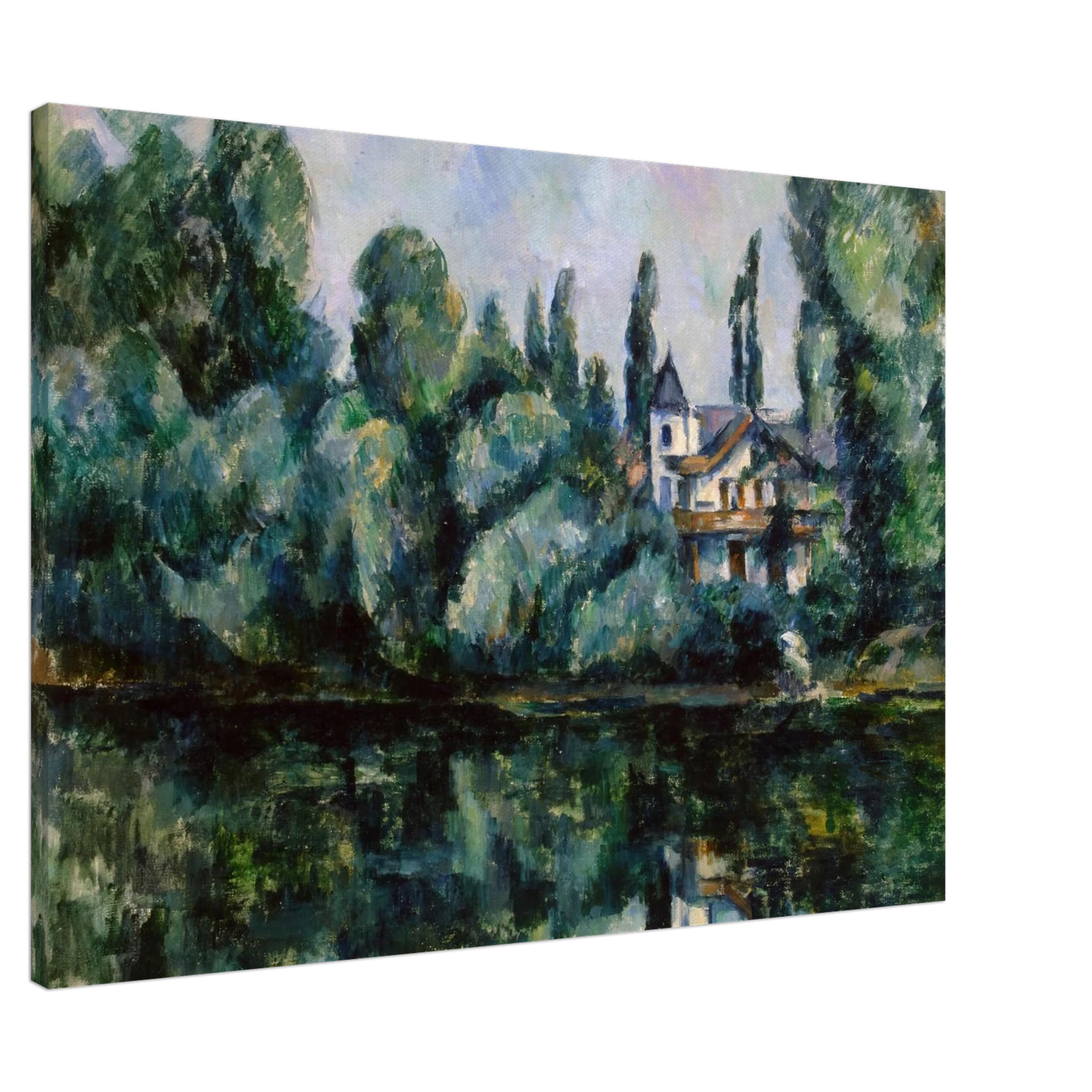 Paul Cezanne - The Banks of the Marne Canvas - 20x30 cm / 8x12 inches-canvas