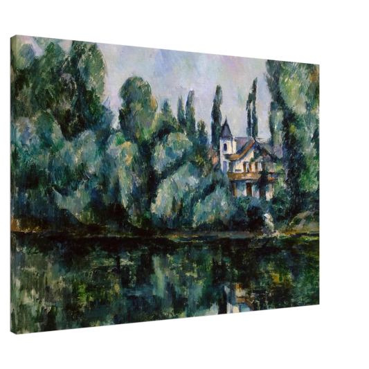 Paul Cezanne - The Banks of the Marne Canvas - 20x30 cm / 8x12 inches-canvas