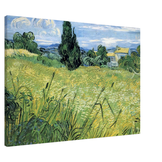 Vincent van Gogh - Green Wheat Field with Cypress Canvas - 20x30 cm / 8x12 inches-canvas