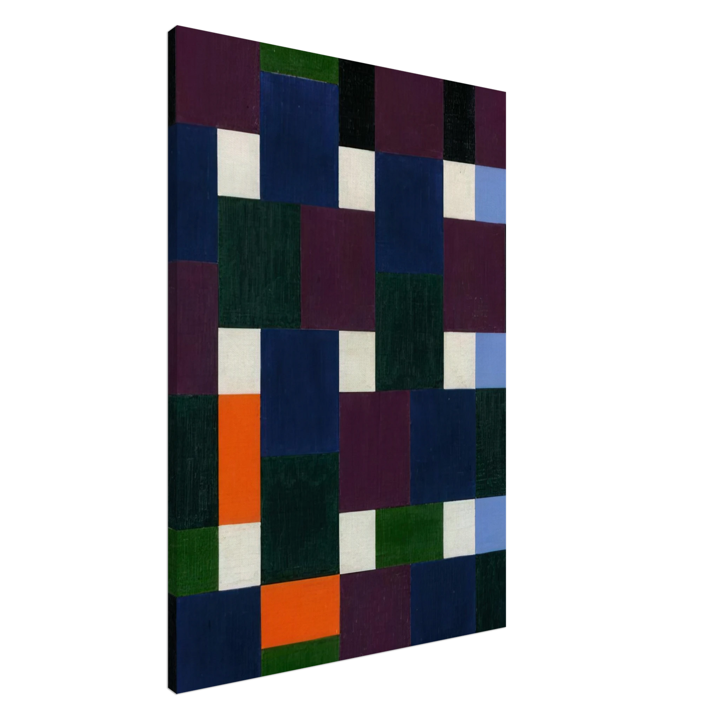 Max Bill - Eight Colour Groups - 1947 Canvas - 20x30 cm / 8x12 inches-canvas