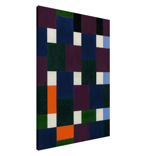 Max Bill - Eight Colour Groups - 1947 Canvas - 20x30 cm / 8x12 inches-canvas