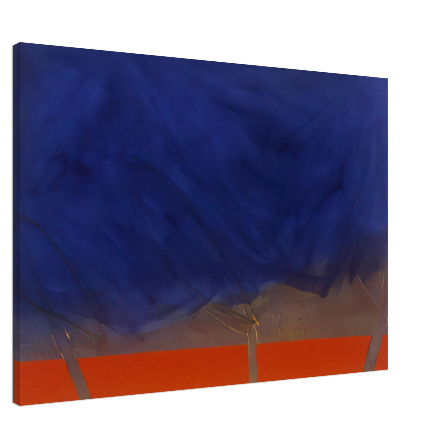 Ronnie Landfield - All Night - 1989 Canvas - 20x30 cm / 8x12 inches-canvas