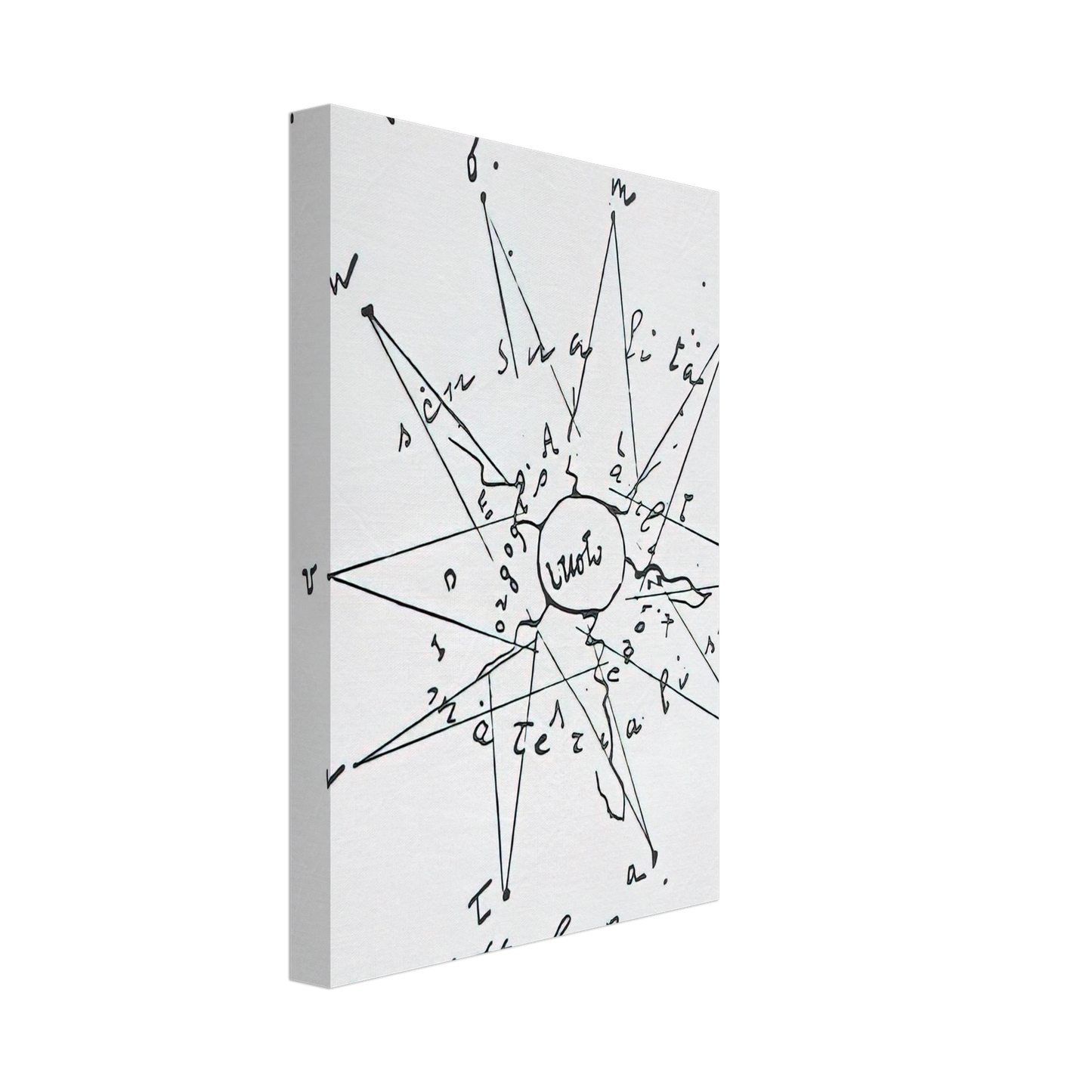 Benedetta Cappa - Spicologia di 1 Uomo - 1919 Italy Canvas - 40x60 cm / 16x24 inches-canvas