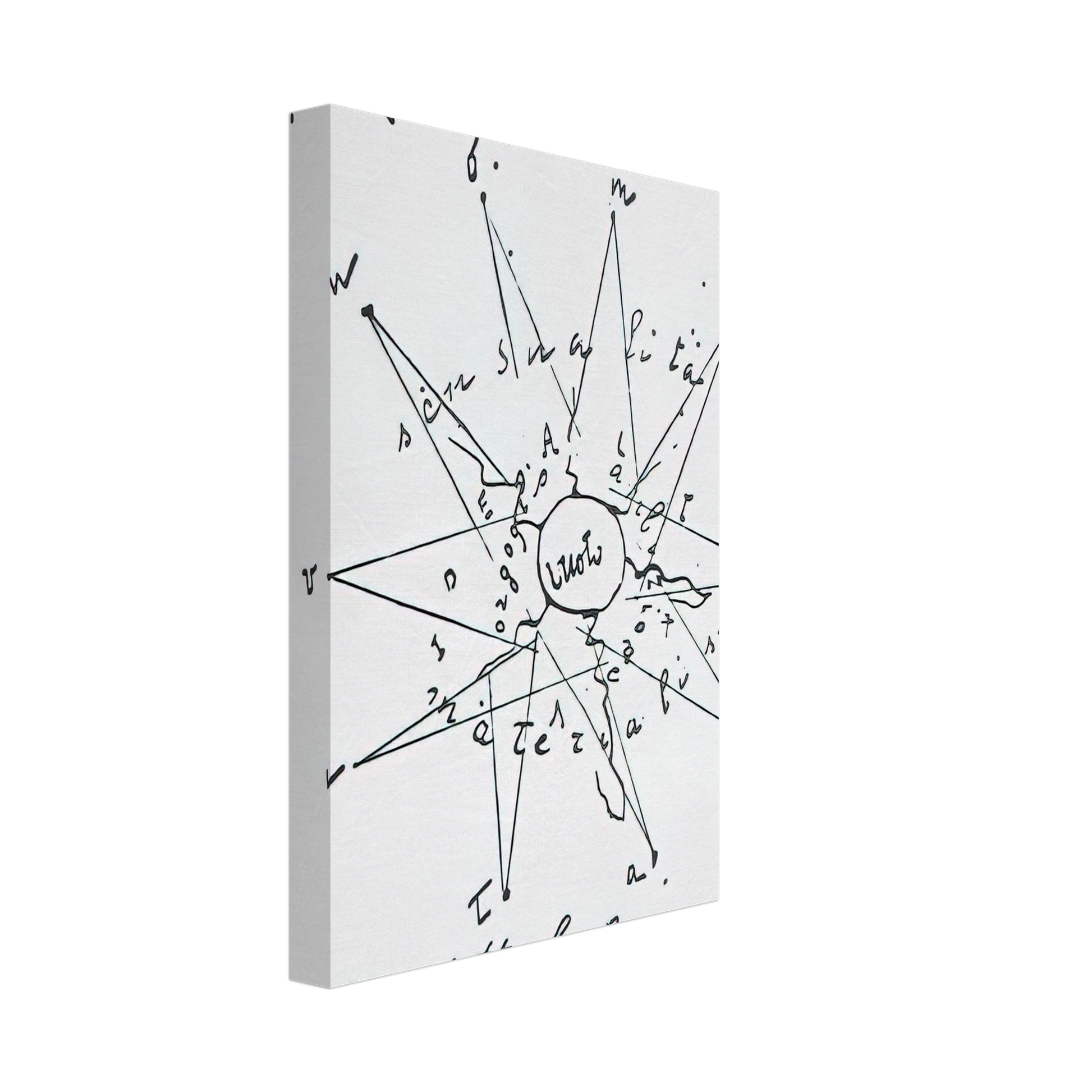 Benedetta Cappa - Spicologia di 1 Uomo - 1919 Italy Canvas - 40x60 cm / 16x24 inches-canvas