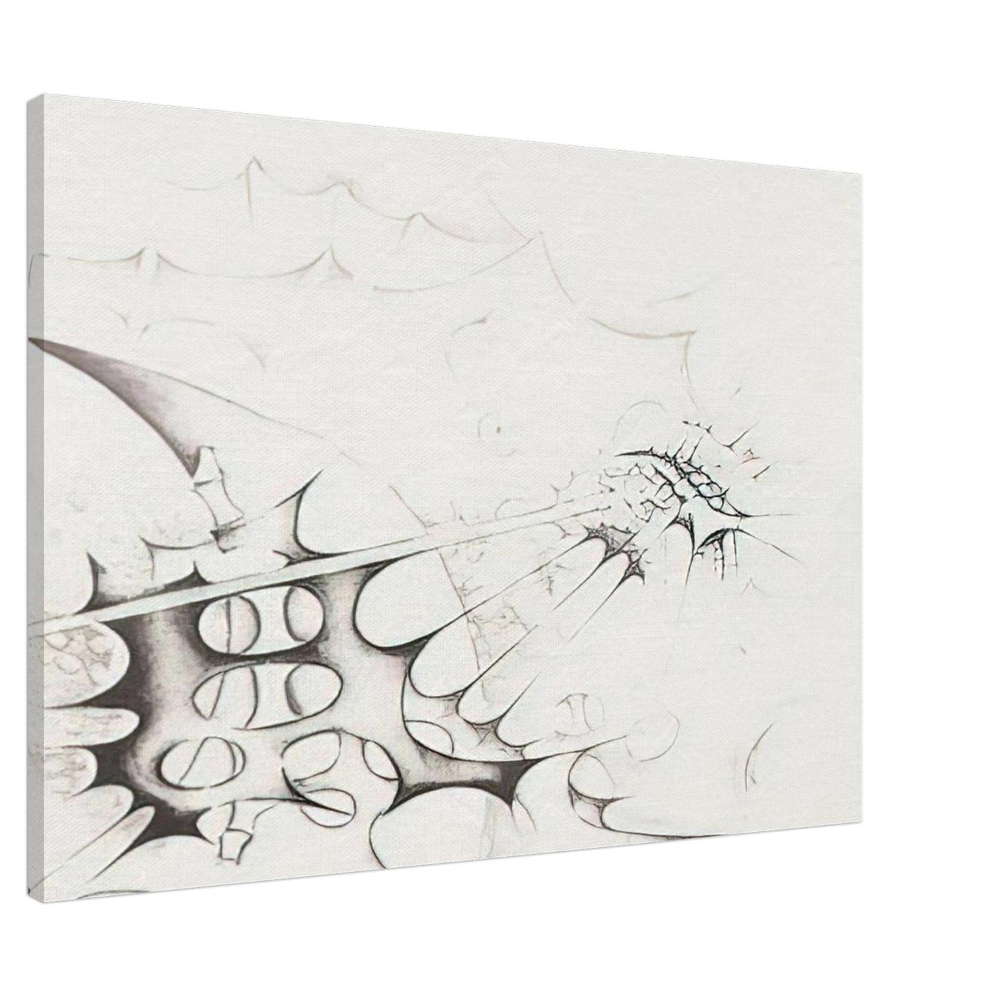 Lee Bontecou - PIRATES 1982 Canvas - 20x30 cm / 8x12 inches-canvas