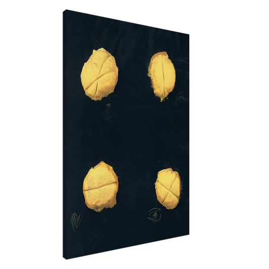 Antoni Tapies - FOUR 1992 Canvas - 20x30 cm / 8x12 inches-canvas