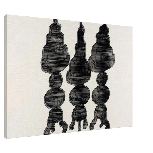 Dieter Roth - 3 Cakes on Swivel Chairs - 1971 Canvas - 20x30 cm / 8x12 inches-canvas