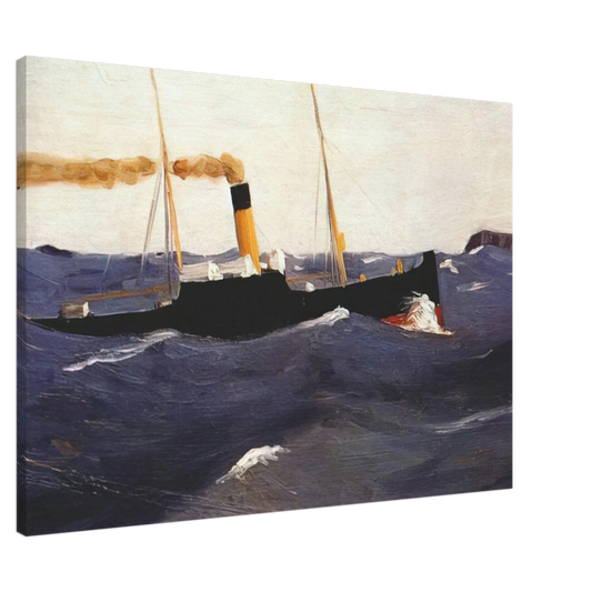 Edward Hopper - Tramp Steamer Canvas - 20x30 cm / 8x12 inches-canvas