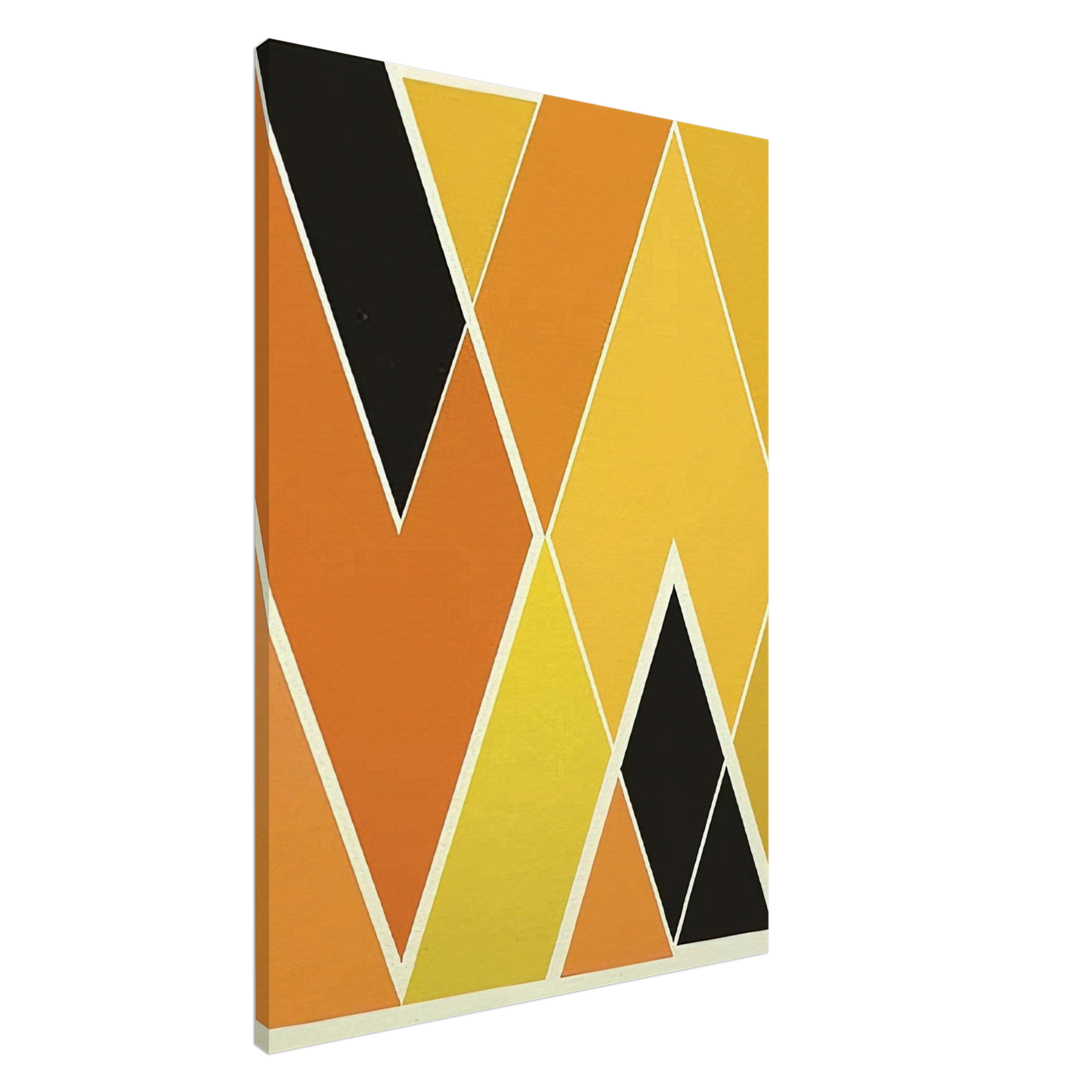 Larry Zox - Double Diamond - Hard Edge Painting Canvas - 20x30 cm / 8x12 inches-canvas