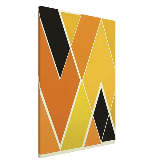 Larry Zox - Double Diamond - Hard Edge Painting Canvas - 20x30 cm / 8x12 inches-canvas