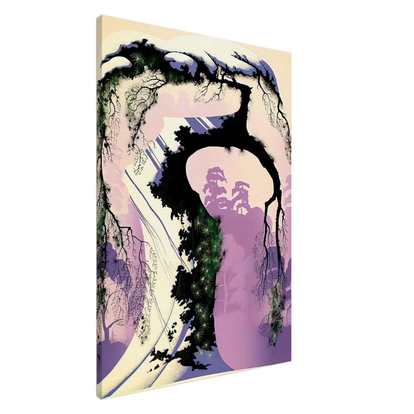 Eyvind Earle - Norway Pine Canvas - 20x30 cm / 8x12 inches-canvas