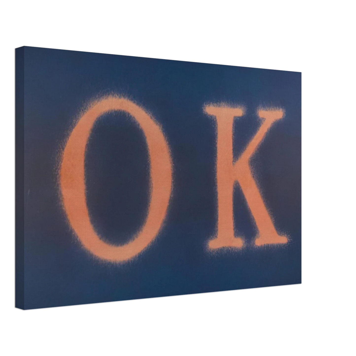 Edward Ruscha - OK STATE I 1990 Canvas - 40x60 cm / 16x24 inches-canvas