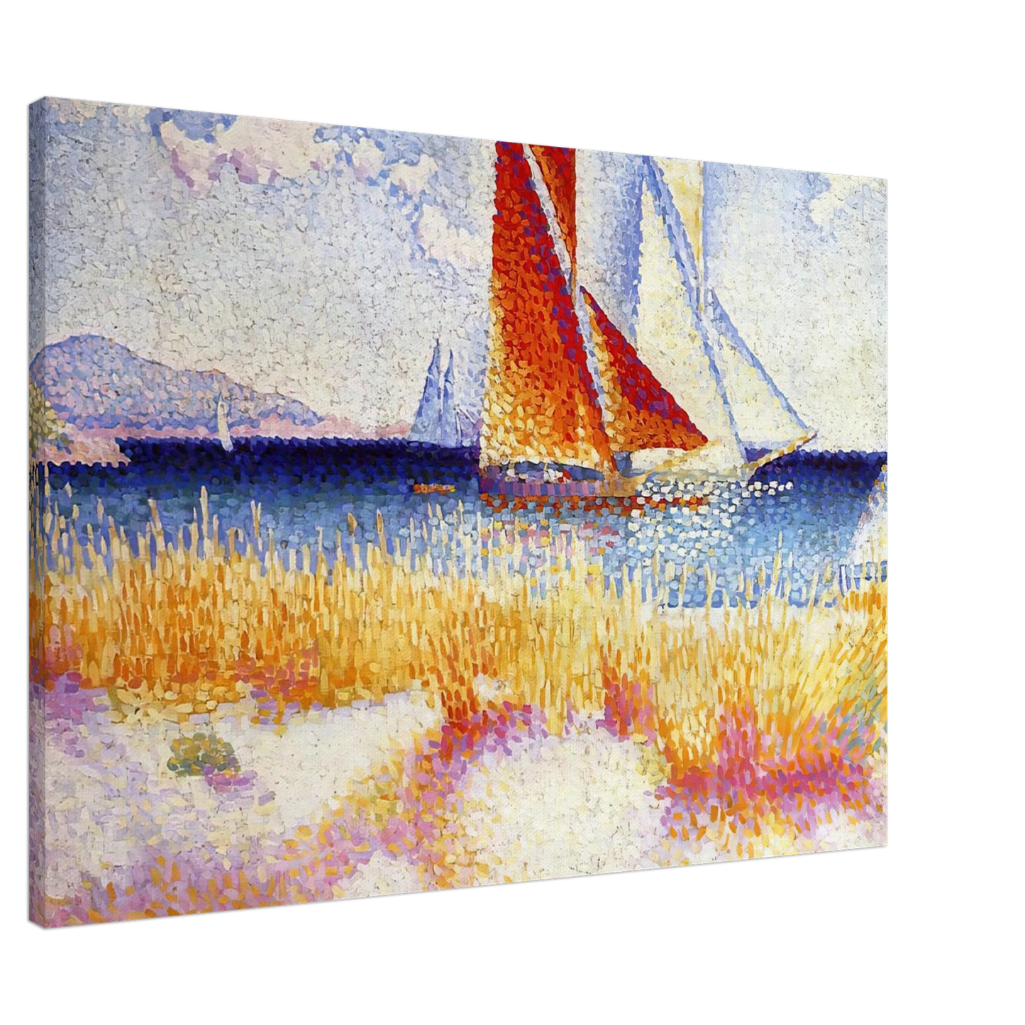 Henri-Edmond Cross - Regatta Canvas - 20x30 cm / 8x12 inches-canvas