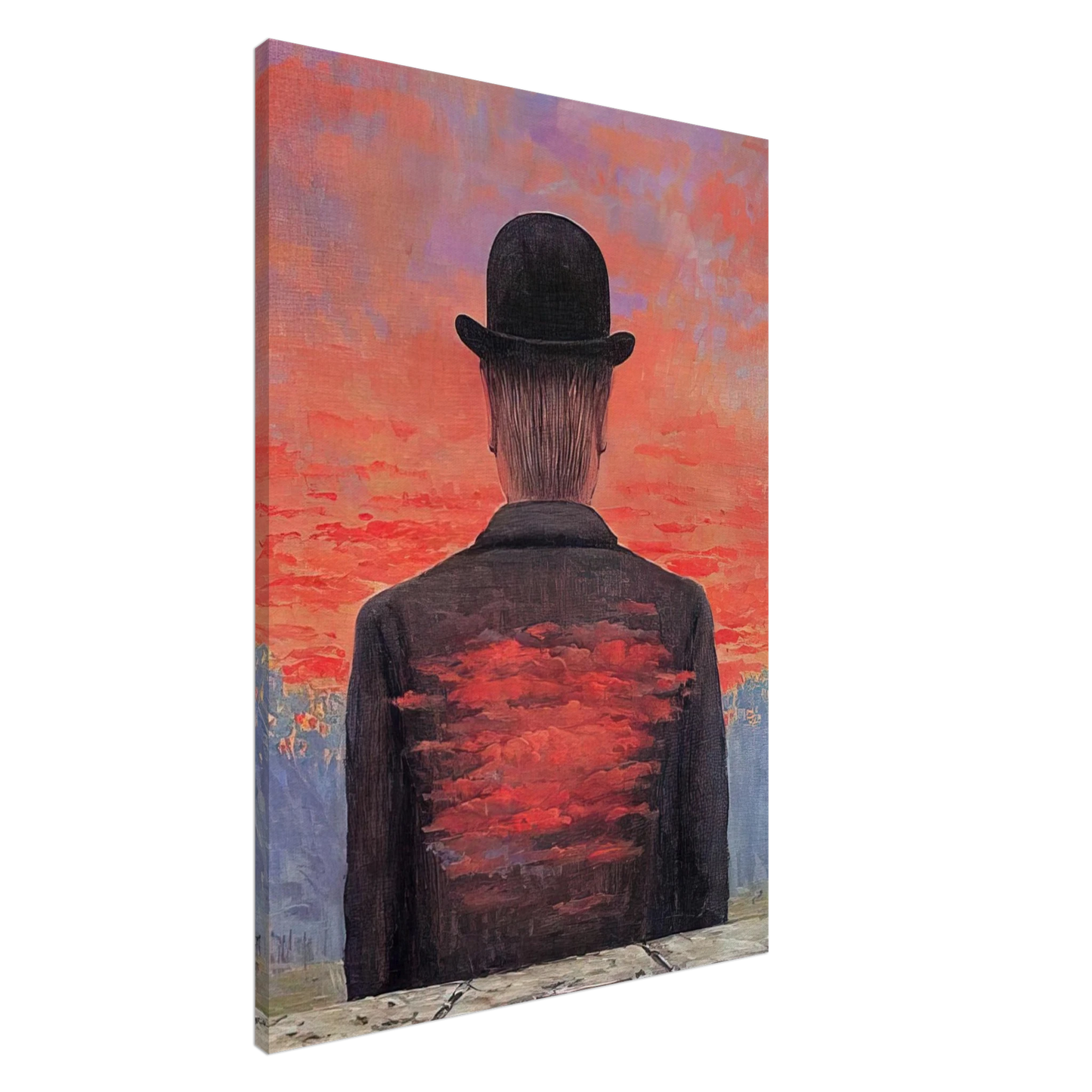 Rene Magritte - THE POET RECOMPENSED 1956 Canvas - 20x30 cm / 8x12 inches-canvas