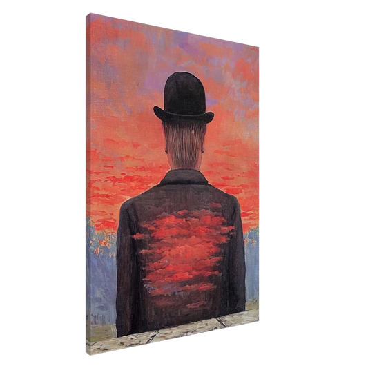 Rene Magritte - THE POET RECOMPENSED 1956 Canvas - 20x30 cm / 8x12 inches-canvas