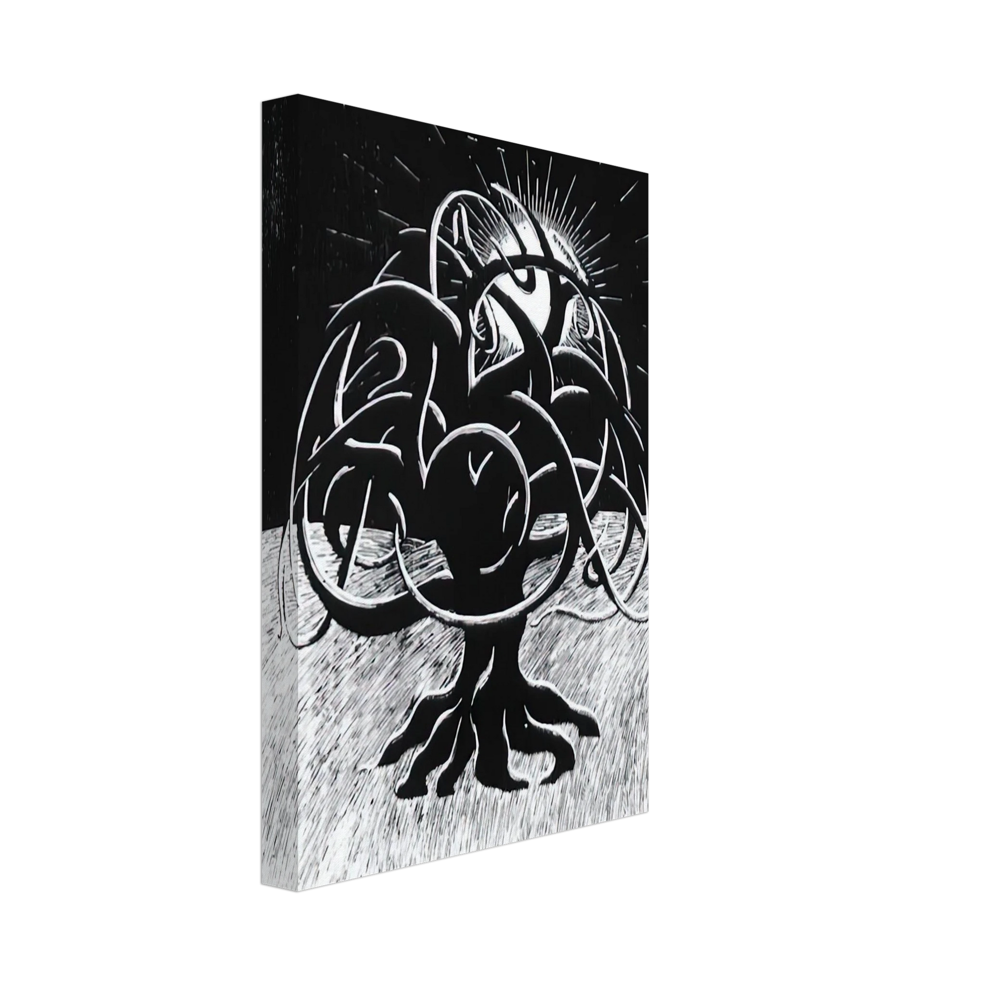 MC Escher - TWON TREE Canvas - 70x100 cm / 28x40 inches-canvas