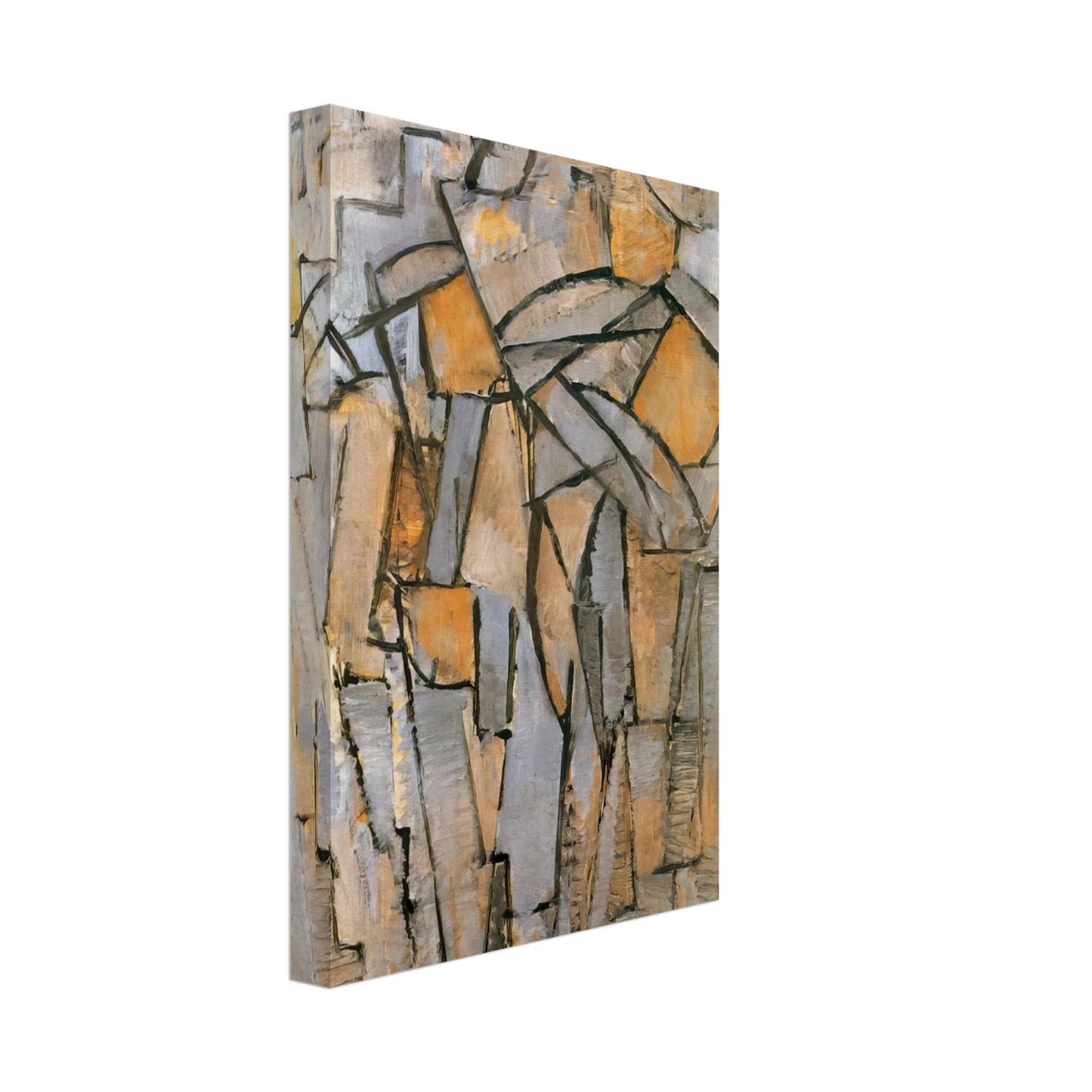 Piet Mondrian - Composicion en Gris Ã¢â‚¬â€œ Azul Canvas - 70x100 cm / 28x40 inches-canvas