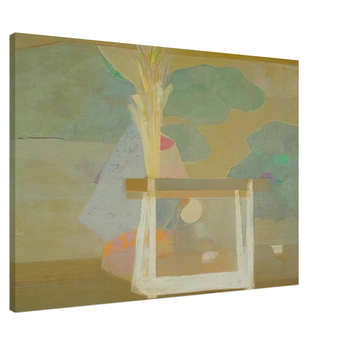 Kenzo Okada - A Well - 1966 Canvas - 20x30 cm / 8x12 inches-canvas