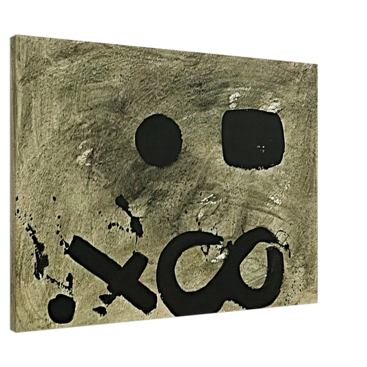 Adolph Gottlieb - Figure Eight - 1967 Canvas - 20x30 cm / 8x12 inches-canvas