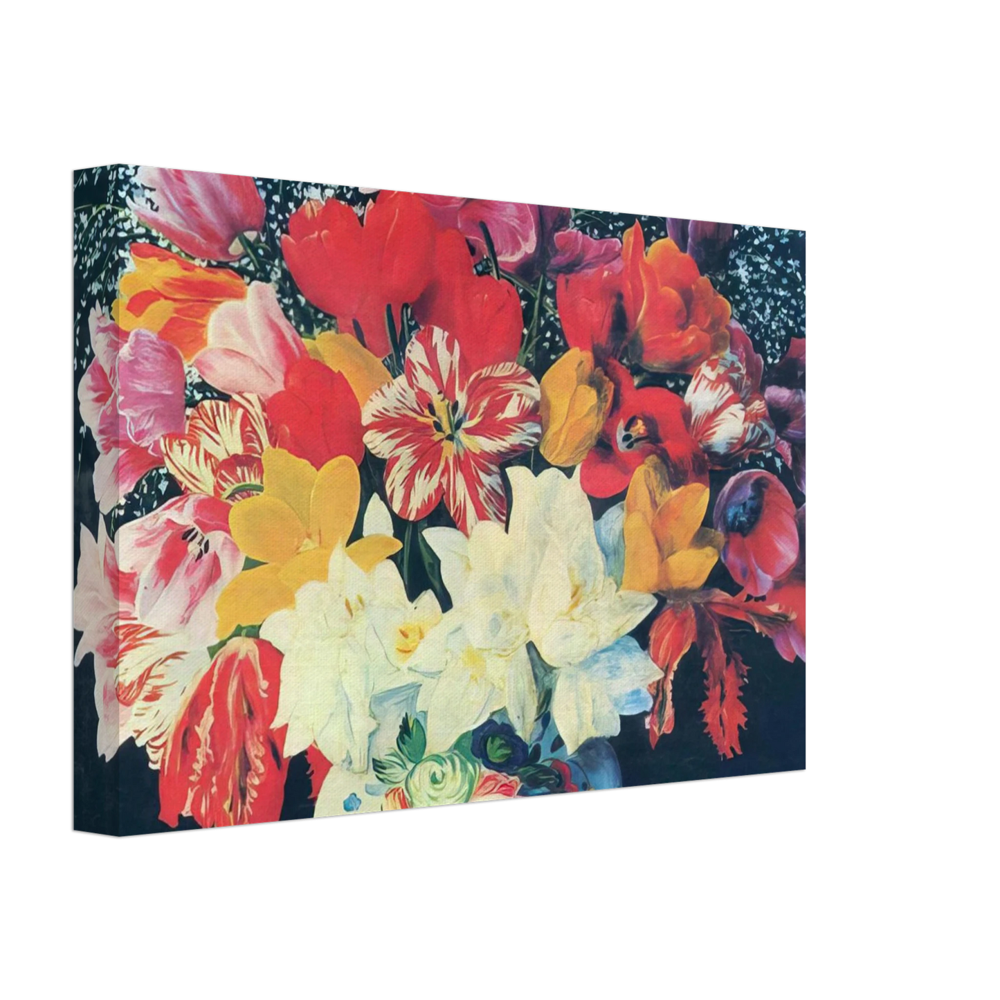 Moise Kisling - GRAND BOUQUET OF TULIPS 1952 Canvas - 70x100 cm / 28x40 inches-canvas