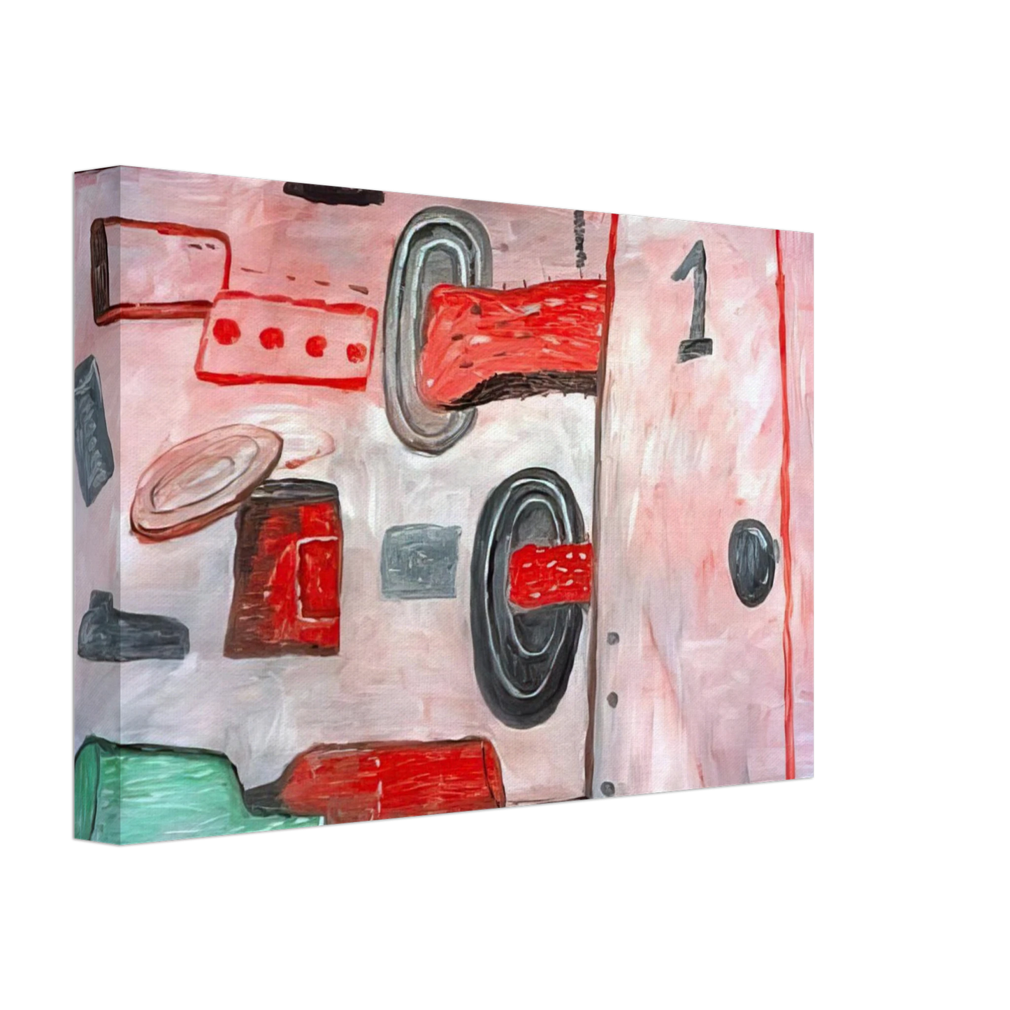 Philip Guston - INSIDE OUTSIDE 1977 Canvas - 40x60 cm / 16x24 inches-canvas