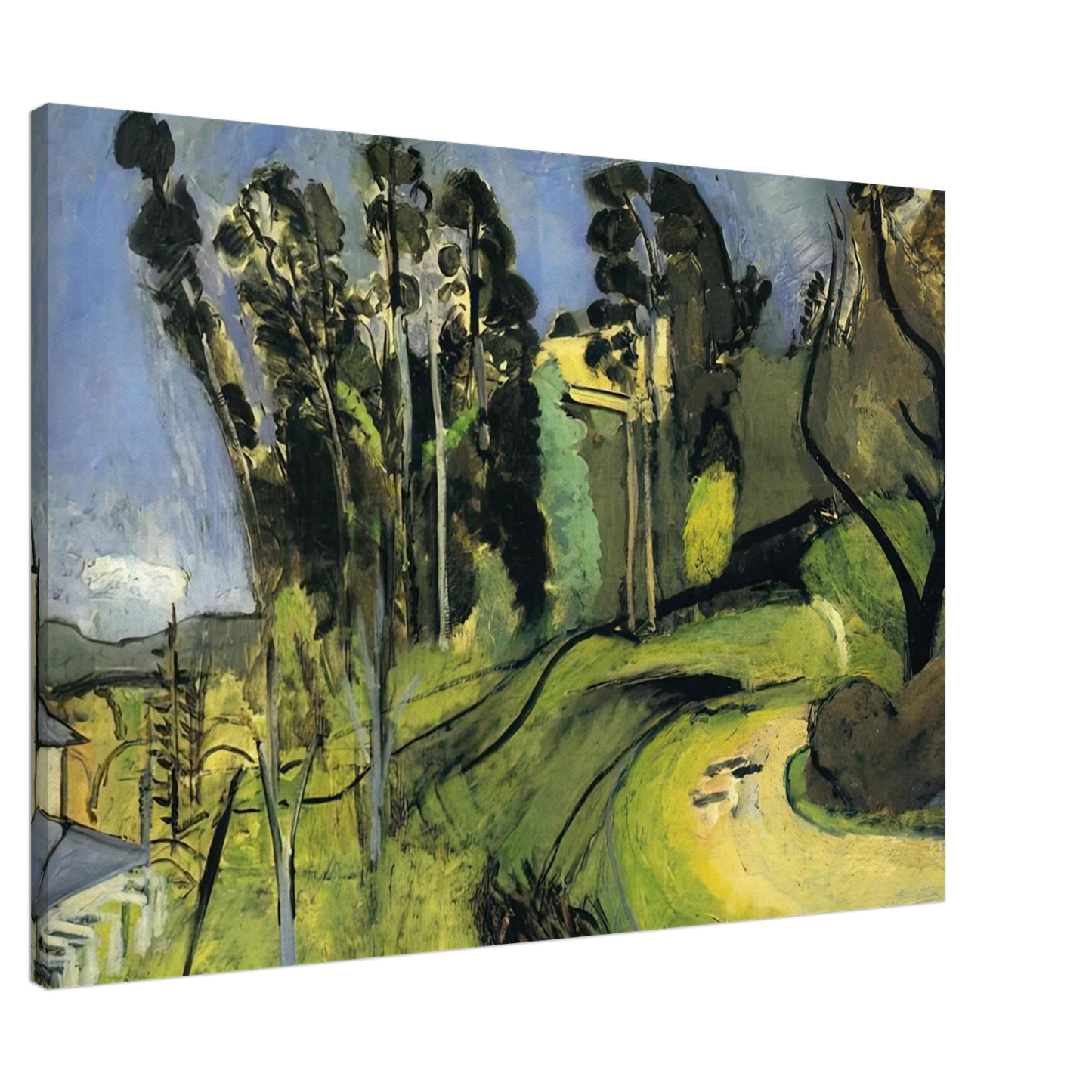 Henri Matisse - MONTALBAN LANDSCAPE 1918 Canvas - 20x30 cm / 8x12 inches-canvas