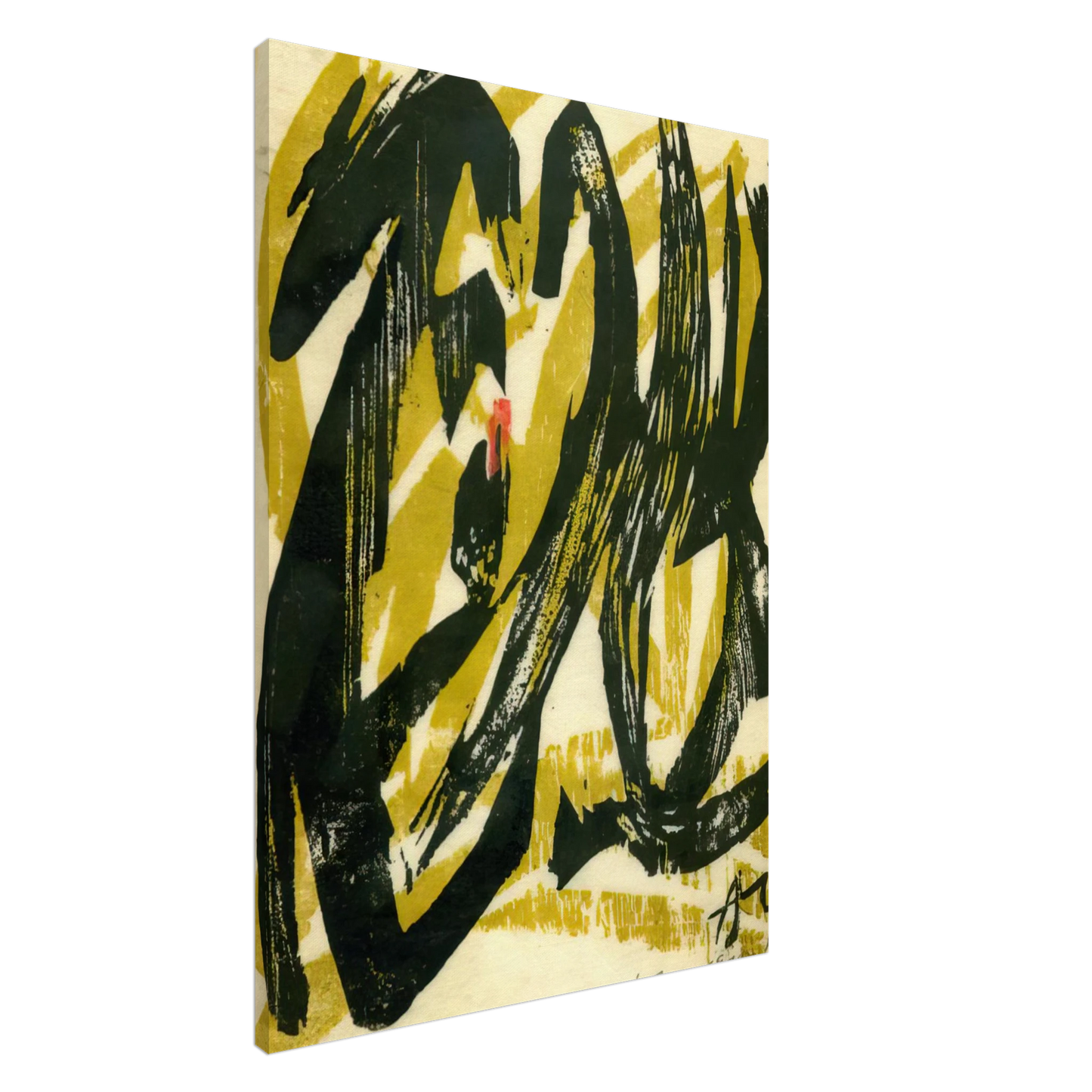 Adja Yunkers - Landscape - 1955 Canvas - 20x30 cm / 8x12 inches-canvas