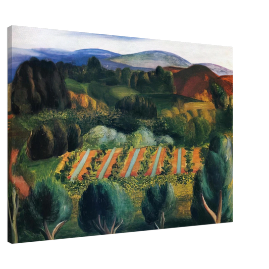 Moise Kisling - PROVENCE LANDSCAPE 1918 Canvas - 20x30 cm / 8x12 inches-canvas