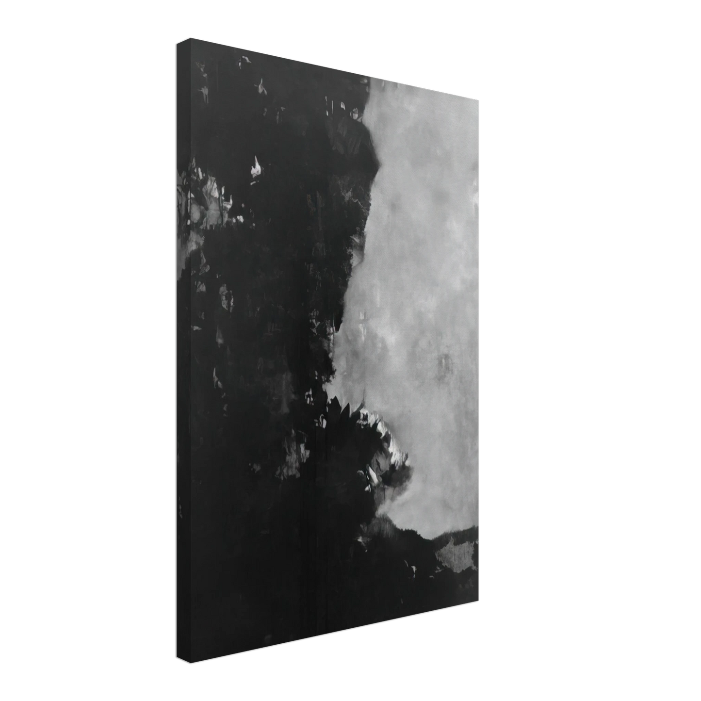 Edward Corbett - Untitled Black Painting - 1950 Canvas - 70x100 cm / 28x40 inches-canvas